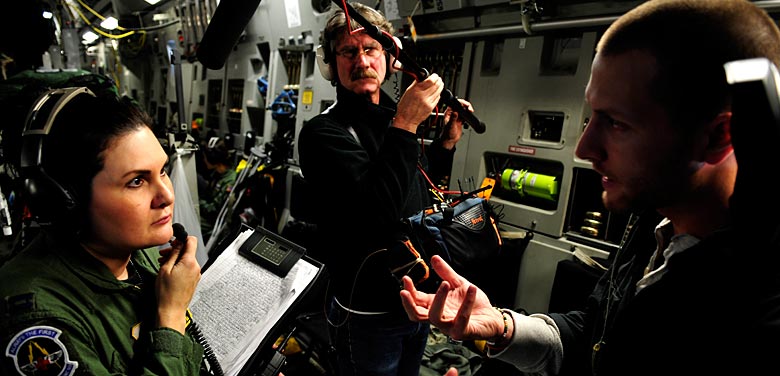 Matthew Heineman films in a military cockpit.